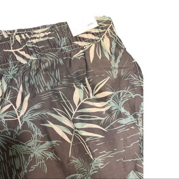 Caribbean Hybrid Shorts Tropical Floral Drawstring Swim Trunks Resort Wear 1XB - Picture 8 of 9